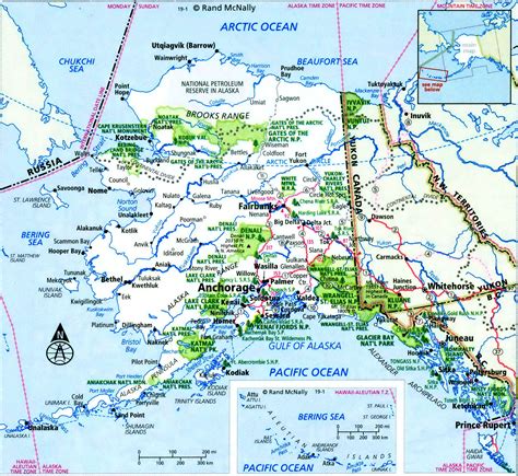 Printable Road Maps Of Alaska