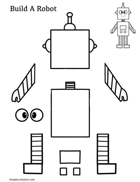 Printable Robot Body Template