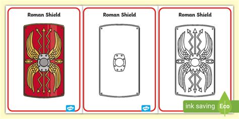 Printable Roman Shield Designs