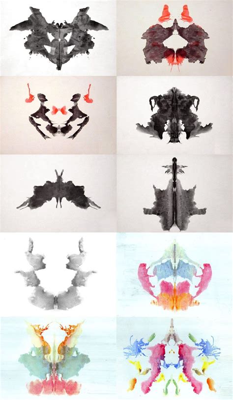 printable rorschach test cards