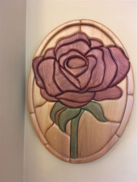 Printable Rose Scroll Saw Pattern