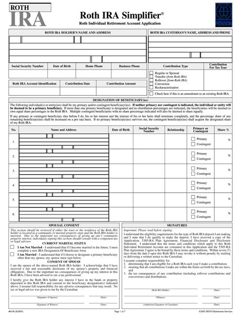 Printable Roth Ira Distribution Form
