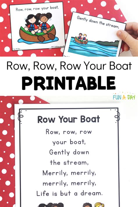 Printable Row Row Row Your Boat