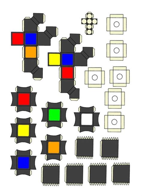 Printable Rubiks Cube Diy Template