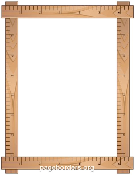 Printable Ruler Border Frame For Printer Paper