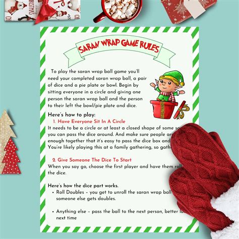 Printable Rules For Saran Wrap Ball