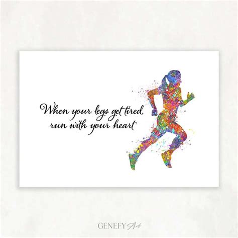 Printable Runner Inspirational Cards