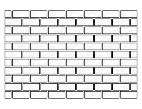 Printable Rustic Brick Pattern