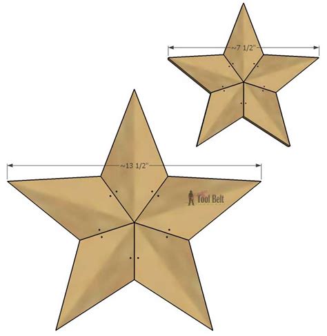 Printable Rustic Star Template