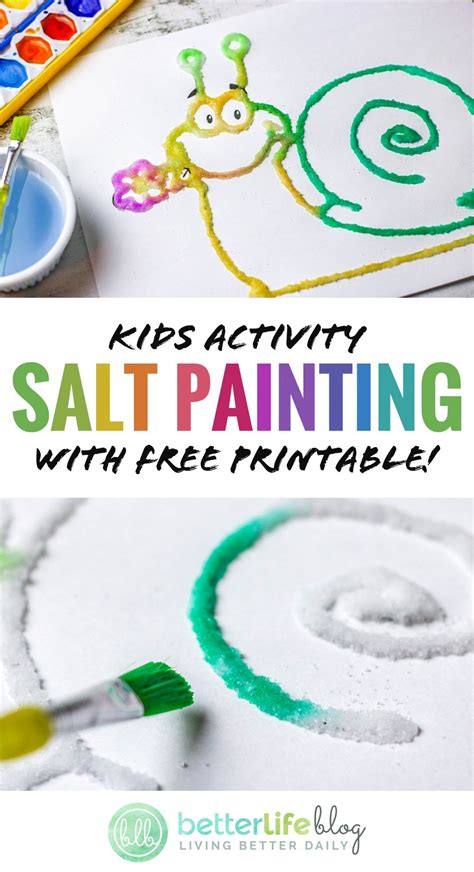 Printable Salt Art Idea