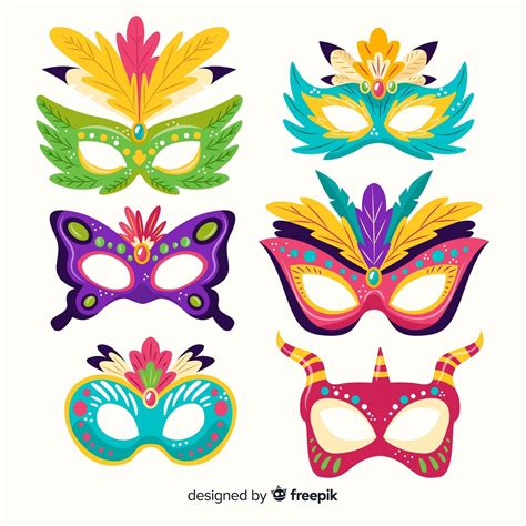 Printable Sample Of Antifaces De Carnaval