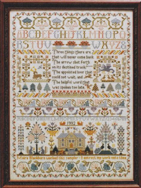 Printable Sampler Cross Stitch Pattern