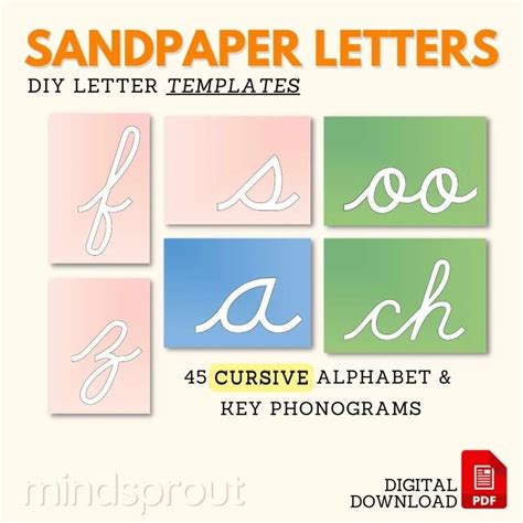 Printable Sandpaper Letters Template