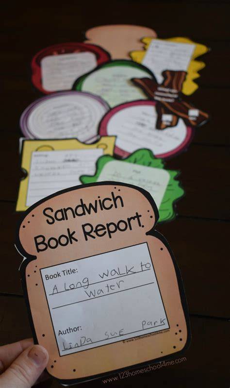 Printable Sandwich Book Report Template