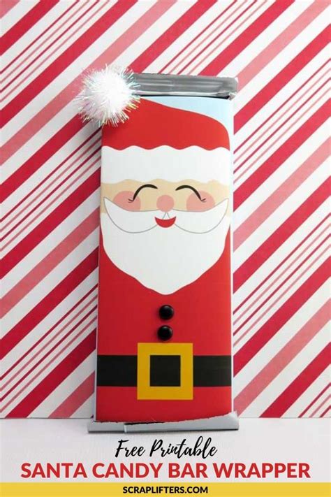 Printable Santa Candy Wrapper Template