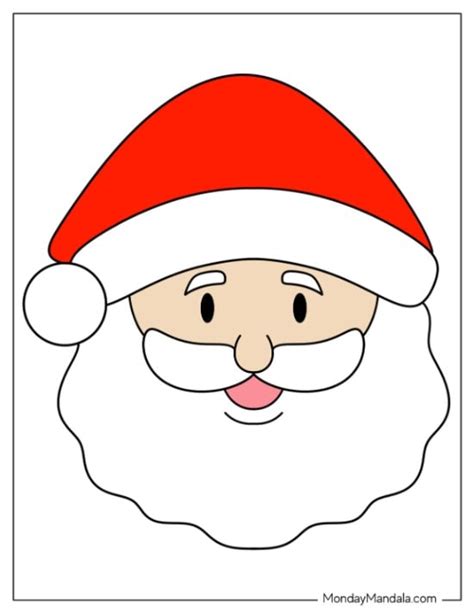Printable Santa Clause Face