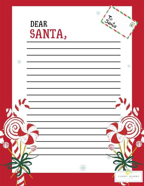 Printable Santa Letters To Write In