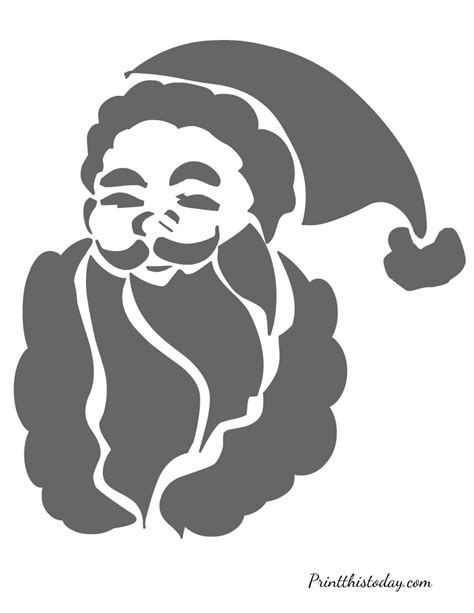 Printable Santa Stencil