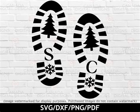 Printable Santas Boot Print