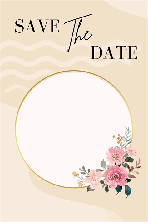 Printable Save The Date On Facebook