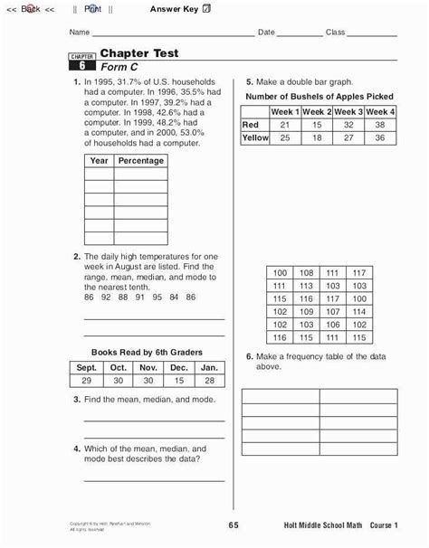 Printable Saxon Math A Cumulative Test