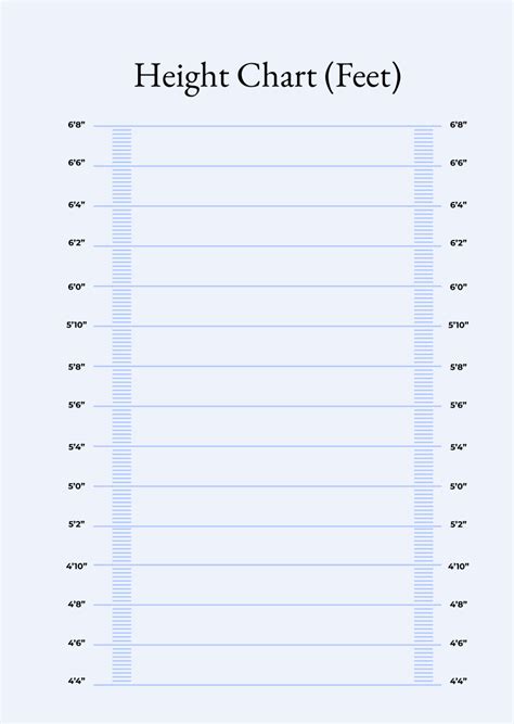 Printable Scale Height Template For Scale Figures