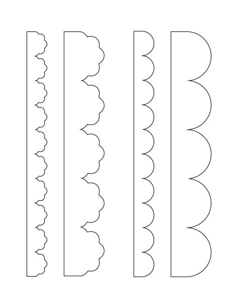 Printable Scalloped Stencil