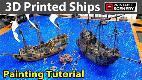 Printable Scenery Assembling Ships