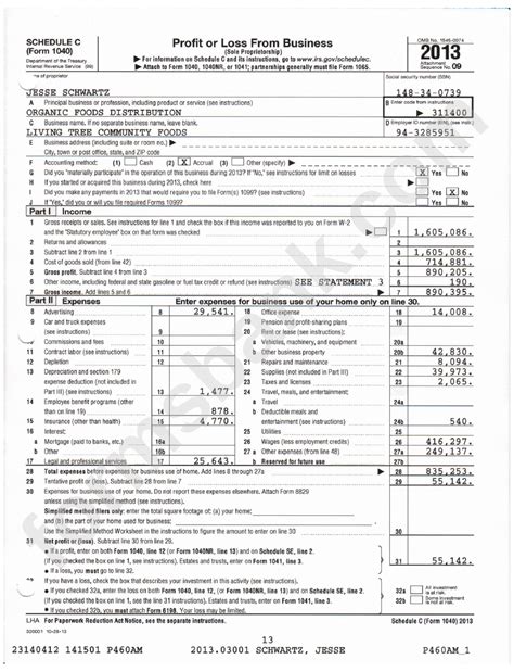 Printable Schedule C Form 1040