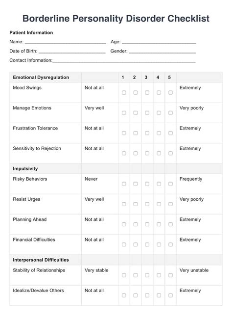 Printable Schedules For Bpd
