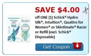Printable Schick Razor Coupons