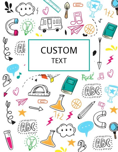 Printable School Binder Covers