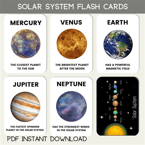 Printable Science Flash Cards
