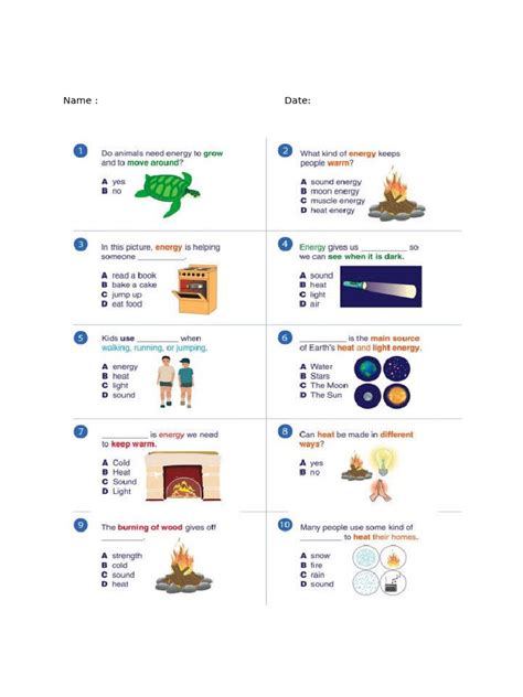 Printable Science Placement Test