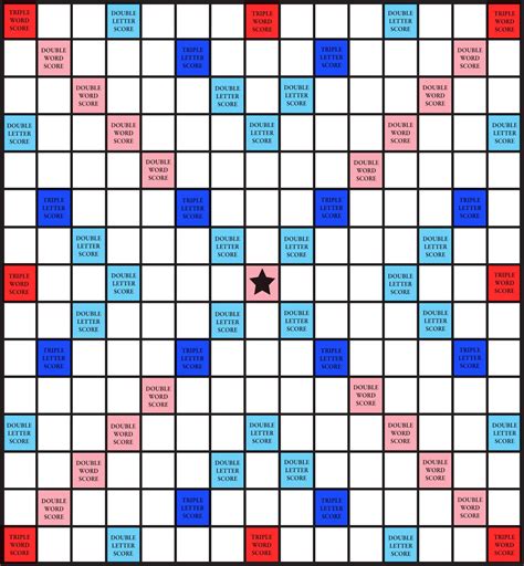 Printable Scrabble Board Excel