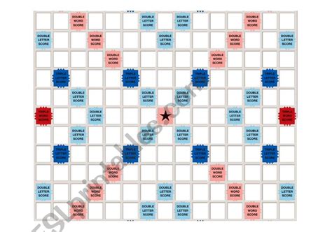 Printable Scrabble Board Worksheets