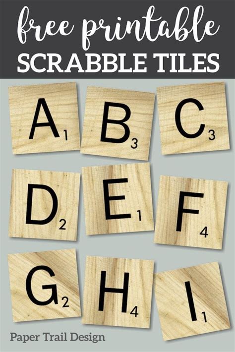 Printable Scrabble Stencils 2