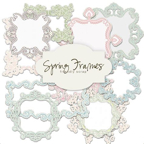 Printable Scrapbook Picture Frames