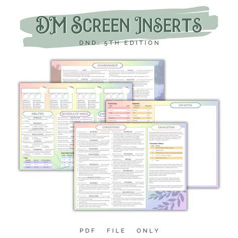 Printable Screen For Dm