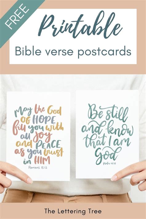 Printable Scripture Greeting Postcards