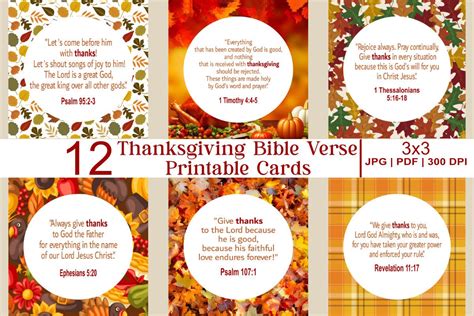 Printable Scripture Prints Of Thanksgiving