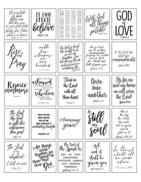 Printable Scriptures Talking About Rocks