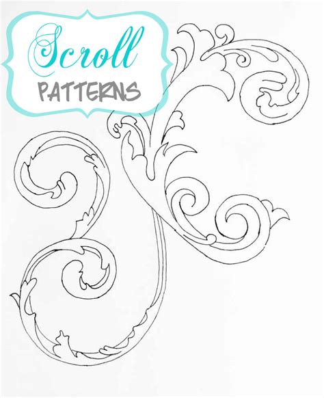 Printable Scroll Patterns For Cakes