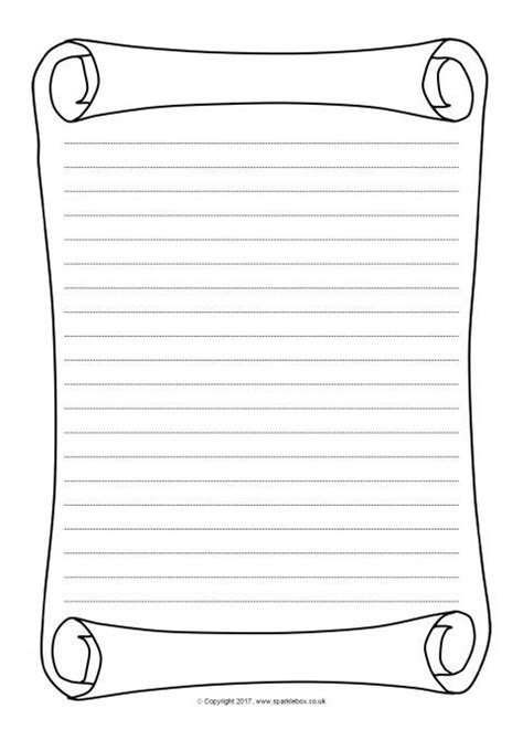 Printable Scroll Printable Scroll Lined