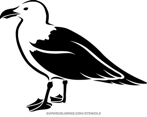 Printable Seagull Stencil