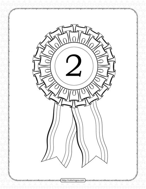 Printable Second Place Ribbon