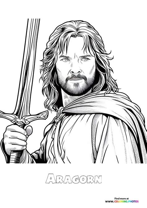 Printable Sections Of Aragorn