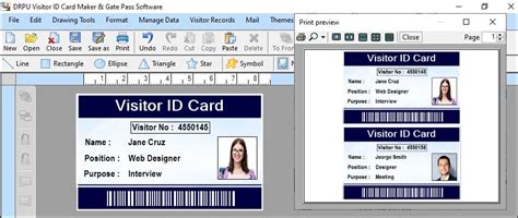 Printable Security Id Pass Maker