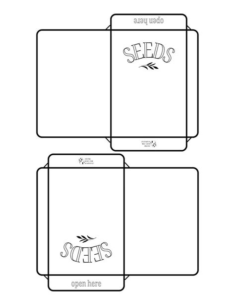 Printable Seed Packets Printable Clevr Seed Packets
