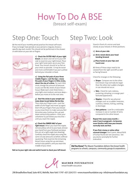 Printable Self Breast Exam Pdf